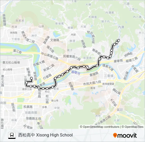 53 Bus Line Map