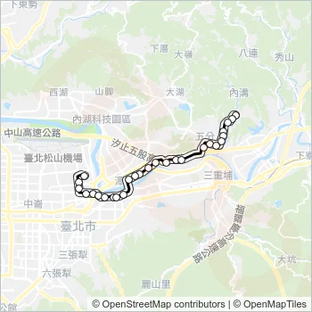 53 Bus Line Map