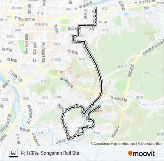 66 Bus Line Map
