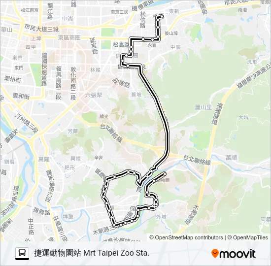 66 Bus Line Map