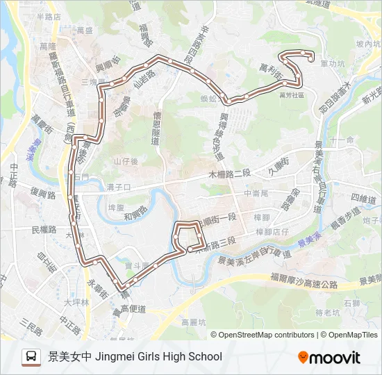 巴士棕2的線路圖