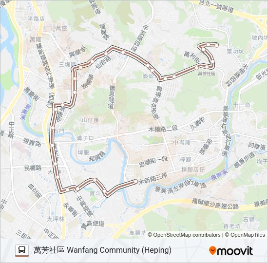 棕2 Bus Line Map