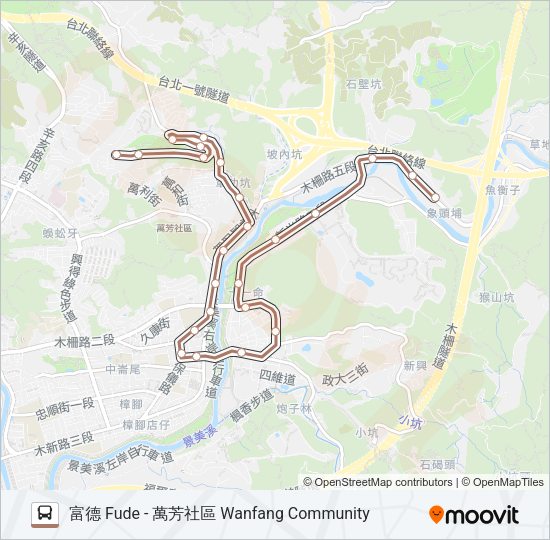 棕3 Bus Line Map