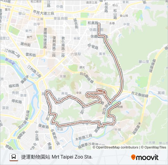 棕6 Bus Line Map