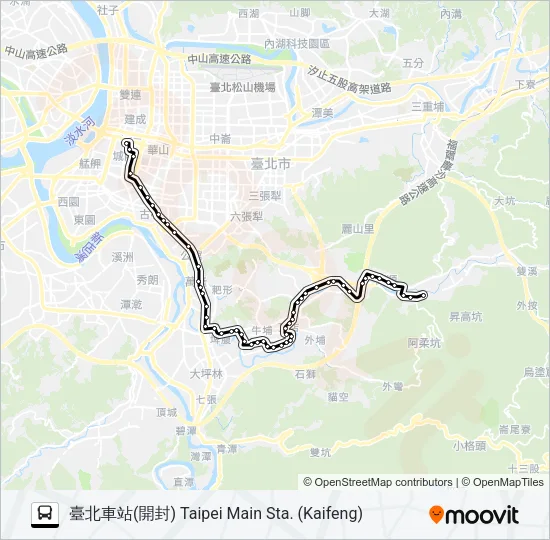 251 Bus Line Map