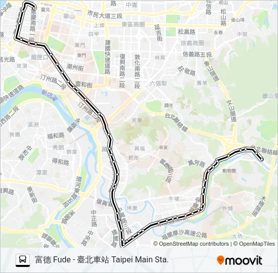 252 Bus Line Map