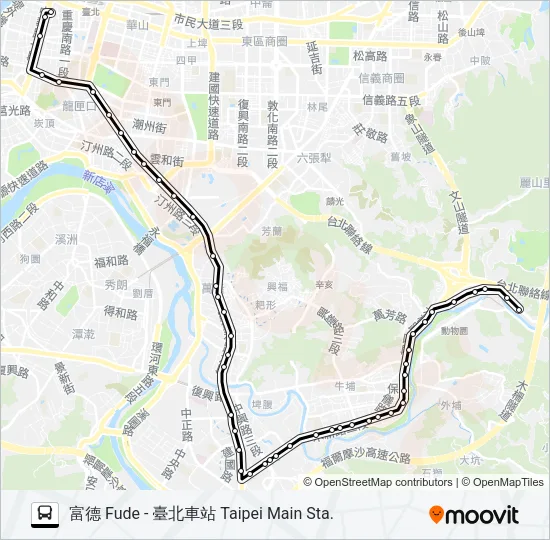 252 Bus Line Map