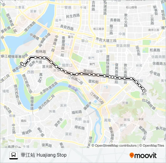568 Bus Line Map