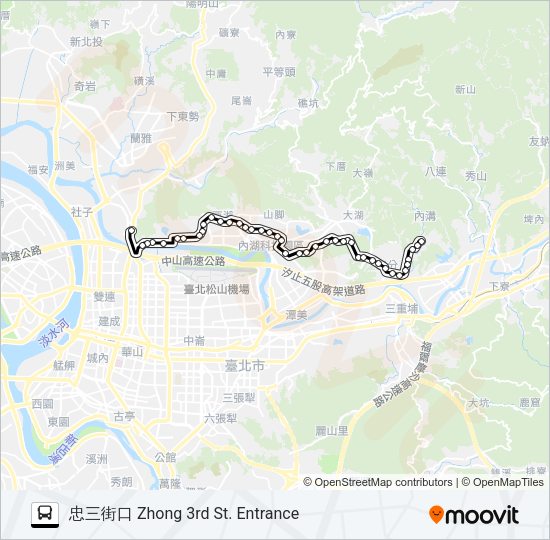 646 Bus Line Map