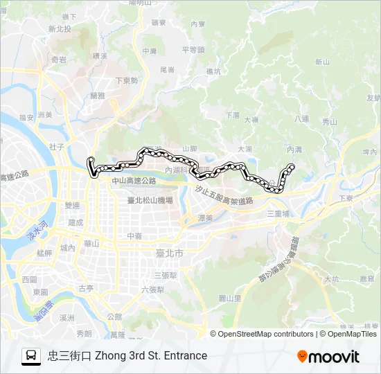 646 Bus Line Map