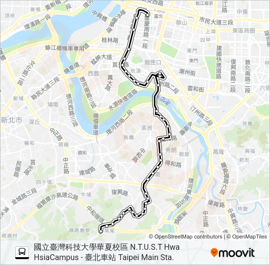 670 Bus Line Map