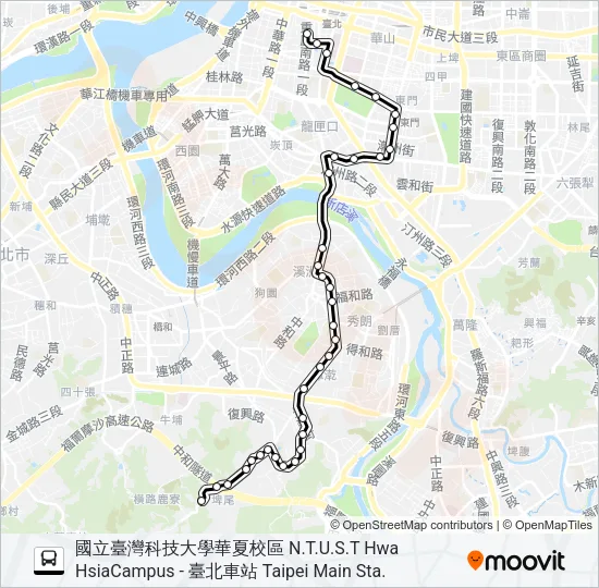 670 Bus Line Map