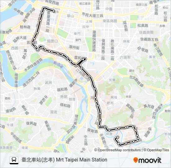671 Bus Line Map