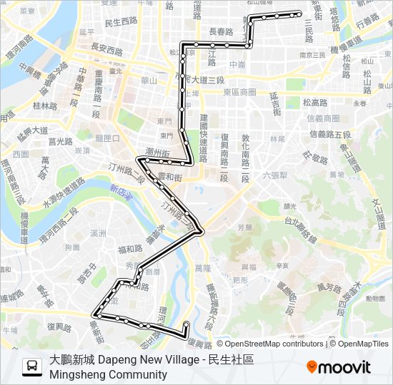 672 Bus Line Map
