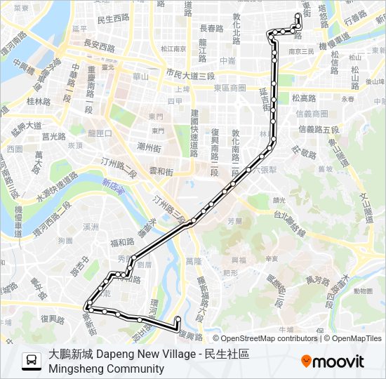672 Bus Line Map