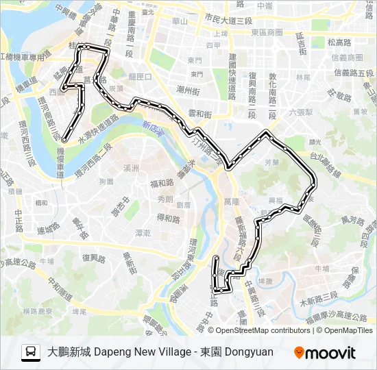 673 Bus Line Map