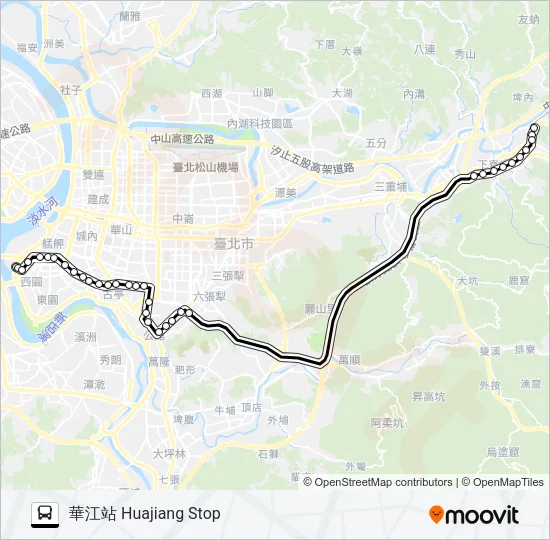 907 Bus Line Map