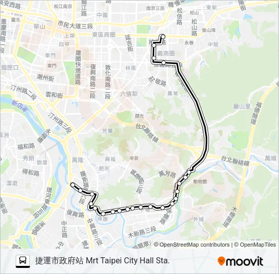 915 Bus Line Map