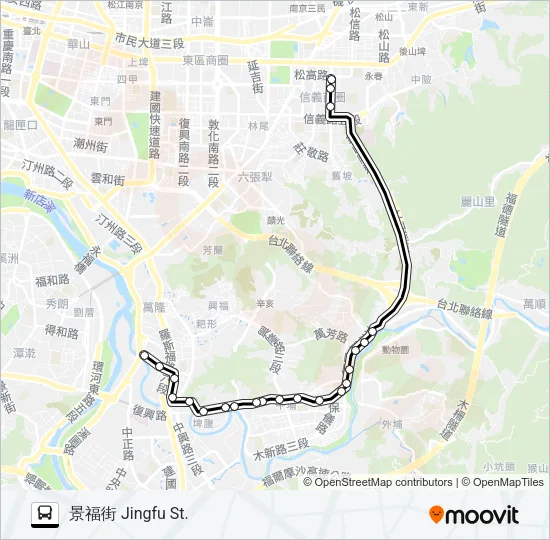 915 Bus Line Map