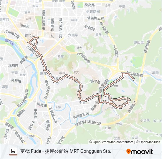 棕11 Bus Line Map