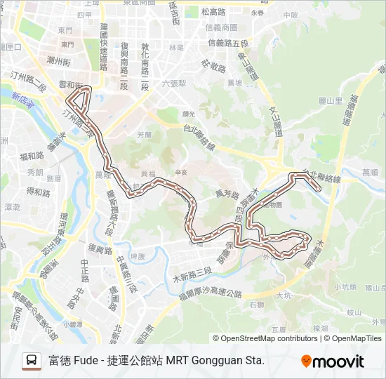 棕11 Bus Line Map