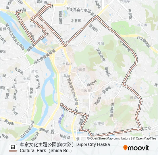 巴士棕12的線路圖