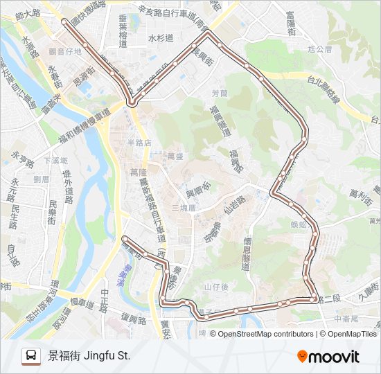 棕12 Bus Line Map