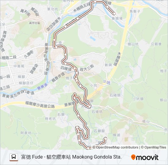 棕15 Bus Line Map