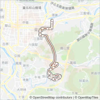 棕18 Bus Line Map