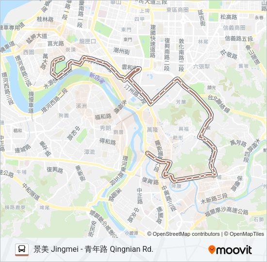 棕22 Bus Line Map