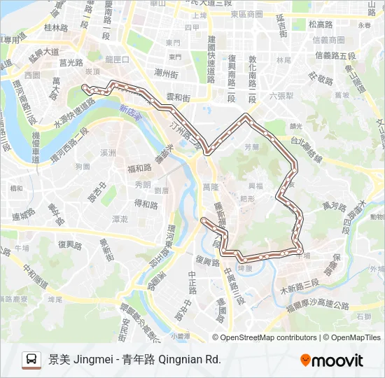 巴士棕22的線路圖