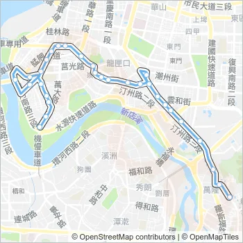 藍28 Bus Line Map