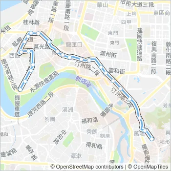藍28 Bus Line Map