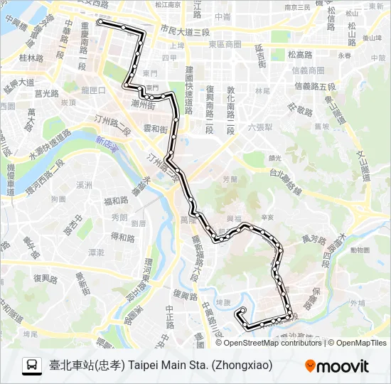 253路 Bus Line Map