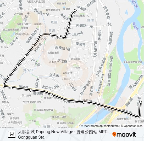 254區 Bus Line Map