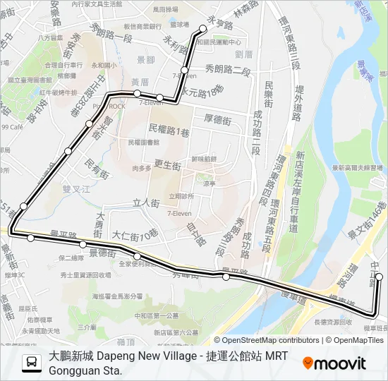 254區 Bus Line Map