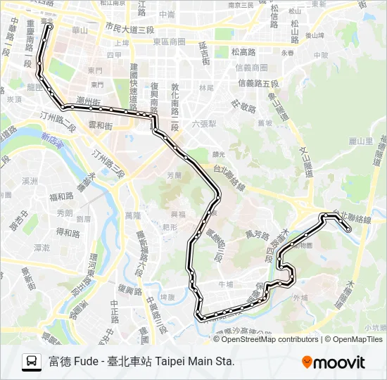 295路 Bus Line Map