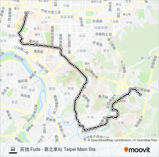 295路 Bus Line Map