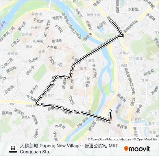 巴士672區的線路圖