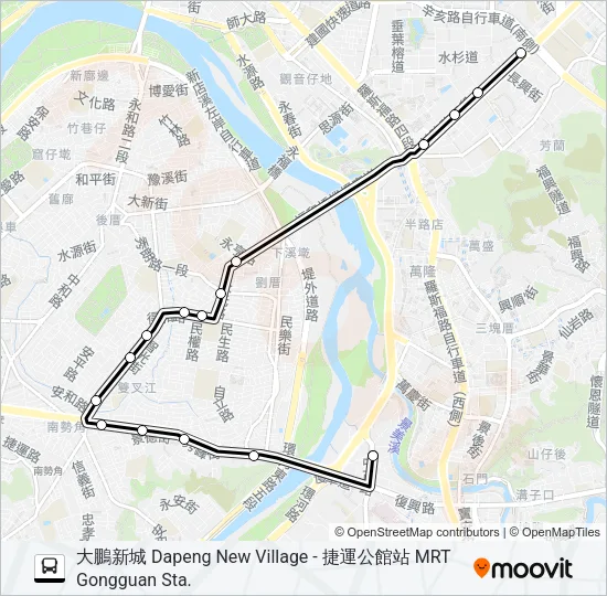 672區 Bus Line Map