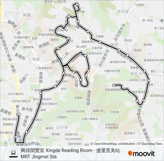 市民小巴5 Bus Line Map