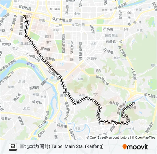 羅斯福路幹線 Bus Line Map