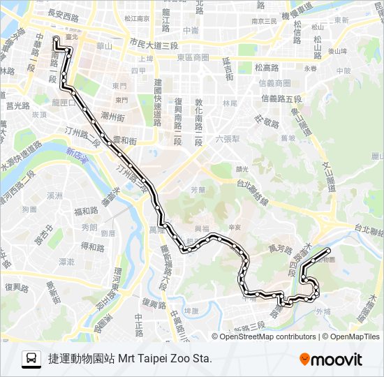 羅斯福路幹線 bus Line Map