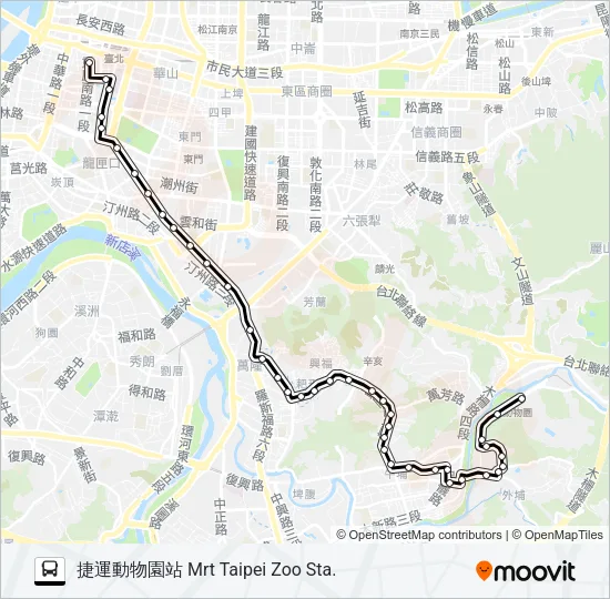 羅斯福路幹線 Bus Line Map
