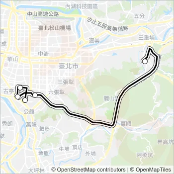 通勤7去程半 Bus Line Map
