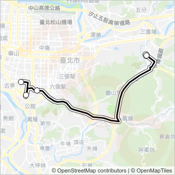 通勤7去程半 Bus Line Map