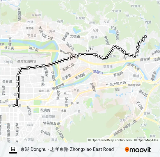 巴士903不經三總的線路圖
