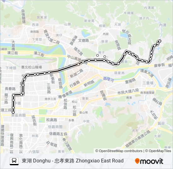 903不經三總 bus Line Map