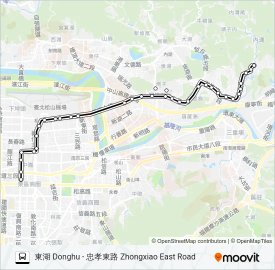 903不經三總 Bus Line Map