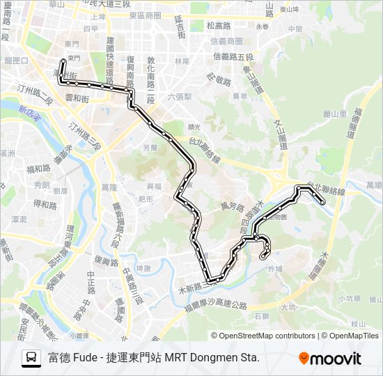 237不經政大校區 Bus Line Map